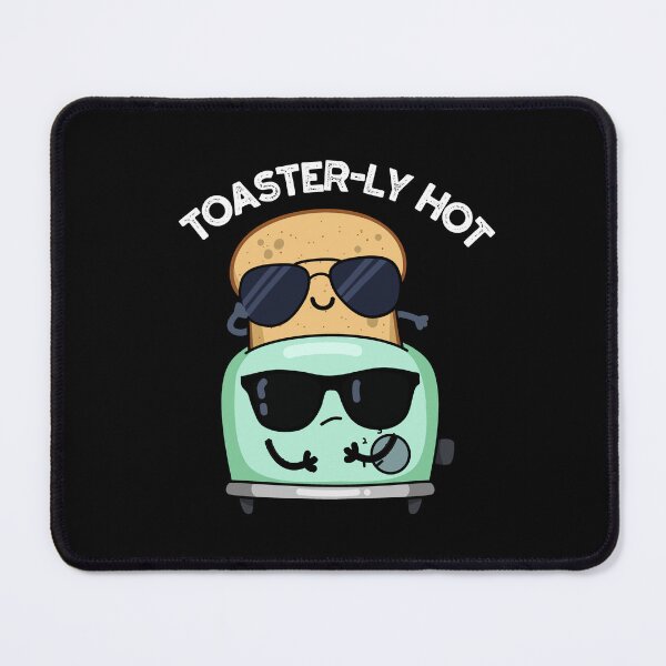 Item preview, Toasterly Hot Funny Toaster Pun (Dark BG) designed and sold by punnybone.