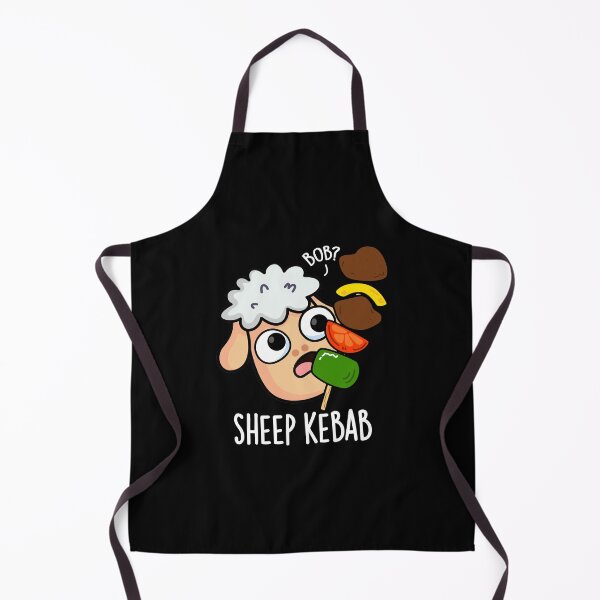Item preview, Sheep Kebab Funny Shish Kebab Pun (Dark BG) designed and sold by punnybone.