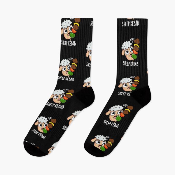 Item preview, Sheep Kebab Funny Shish Kebab Pun (Dark BG) designed and sold by punnybone.