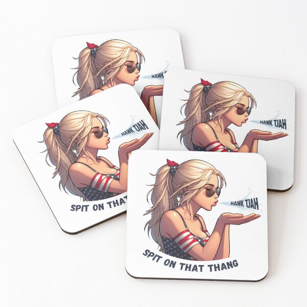 Item preview, HAWK TUAH Cute USA Retro Girl  designed and sold by mindsparkk.