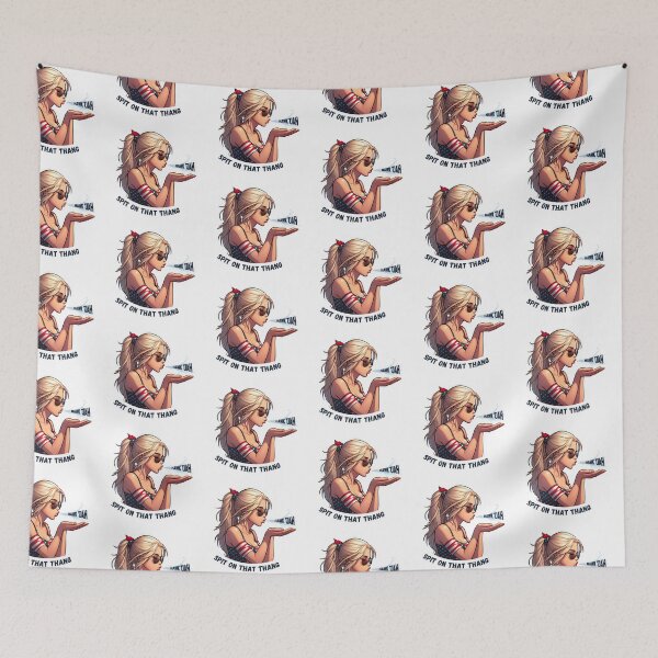 Item preview, HAWK TUAH Cute USA Retro Girl  designed and sold by mindsparkk.