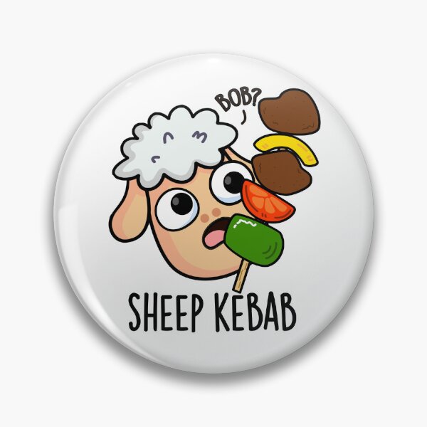 Item preview, Sheep Kebab Funny Shish Kebab Pun  designed and sold by punnybone.