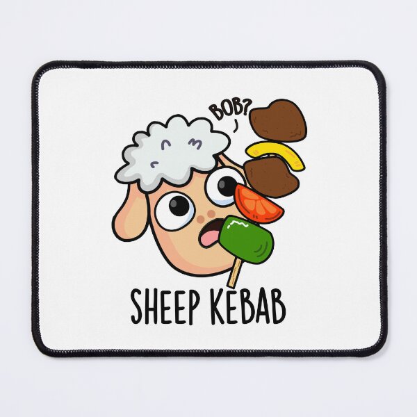 Item preview, Sheep Kebab Funny Shish Kebab Pun designed and sold by punnybone.