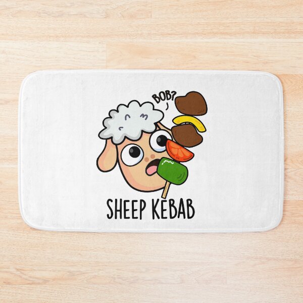 Item preview, Sheep Kebab Funny Shish Kebab Pun  designed and sold by punnybone.