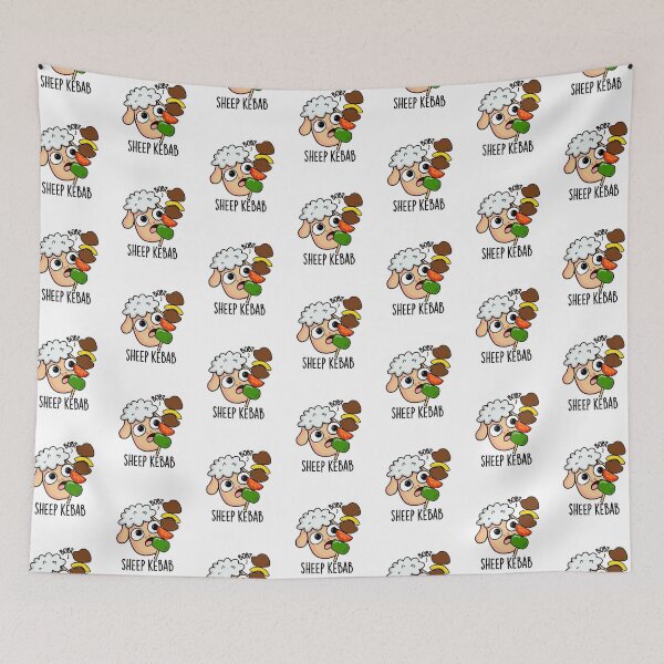 Item preview, Sheep Kebab Funny Shish Kebab Pun  designed and sold by punnybone.