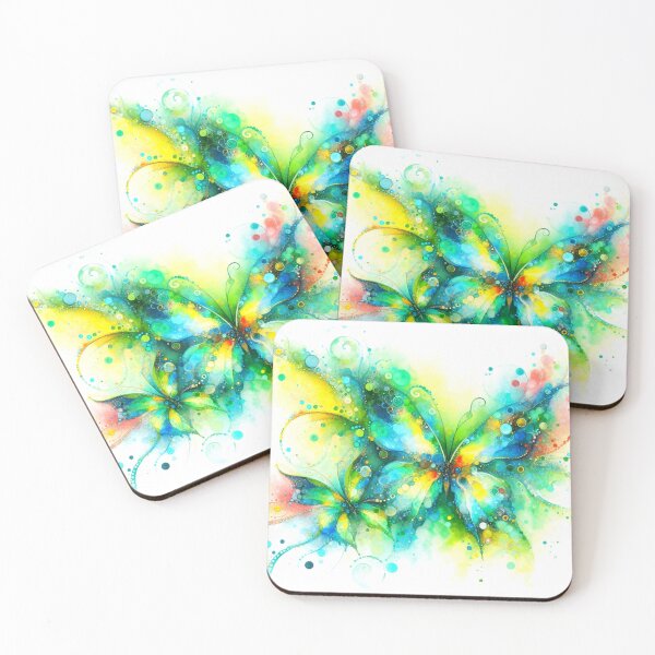 Item preview, Abstract Yellow Green Butterfly designed and sold by connie campbell.