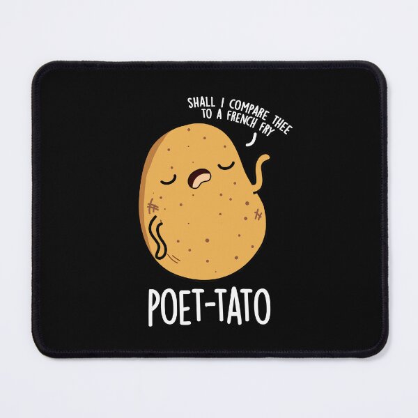 Item preview, Poet-tato Funny Potato Pun (Dark BG) designed and sold by punnybone.