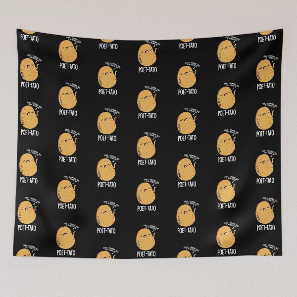 Item preview, Poet-tato Funny Potato Pun (Dark BG) designed and sold by punnybone.