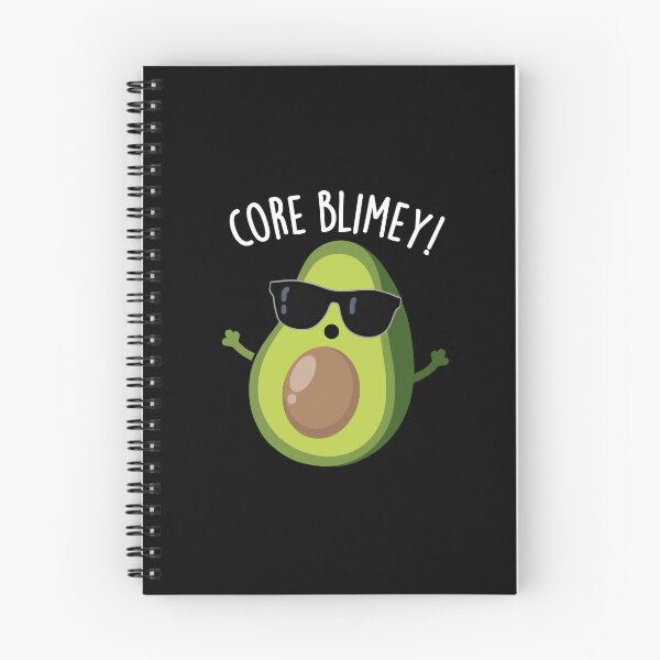 Item preview, Core Blimey Funny British Avocado Pun (Dark BG) designed and sold by punnybone.