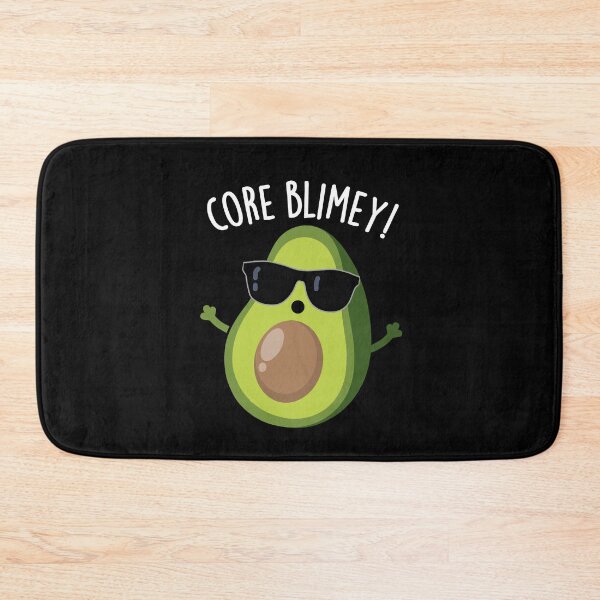 Item preview, Core Blimey Funny British Avocado Pun (Dark BG) designed and sold by punnybone.