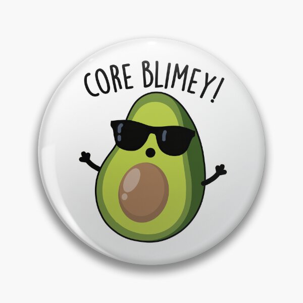Item preview, Core Blimey Funny British Avocado Pun  designed and sold by punnybone.