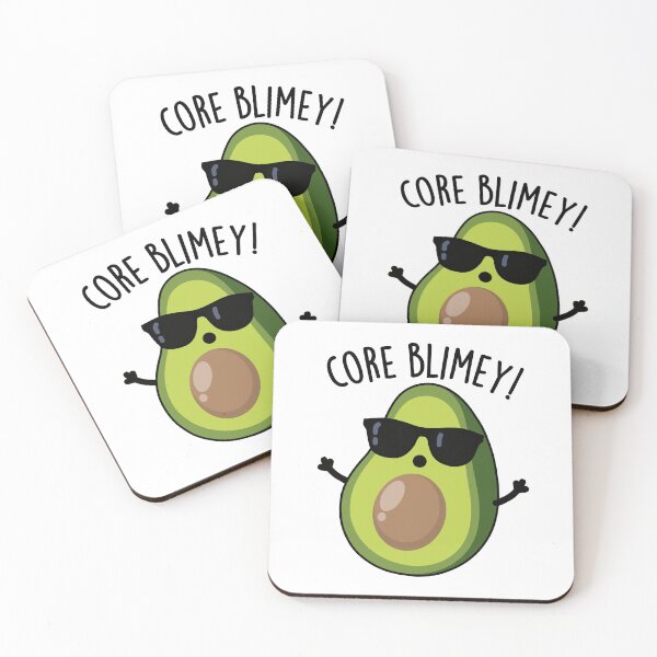 Item preview, Core Blimey Funny British Avocado Pun  designed and sold by punnybone.