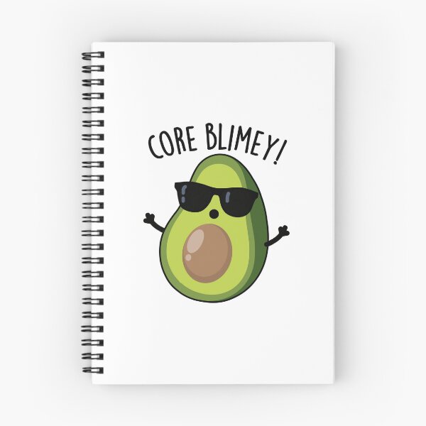 Item preview, Core Blimey Funny British Avocado Pun  designed and sold by punnybone.