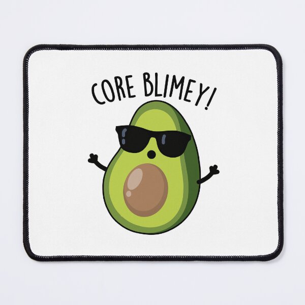 Item preview, Core Blimey Funny British Avocado Pun designed and sold by punnybone.