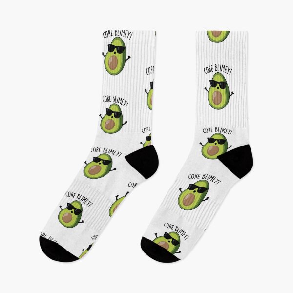 Item preview, Core Blimey Funny British Avocado Pun  designed and sold by punnybone.