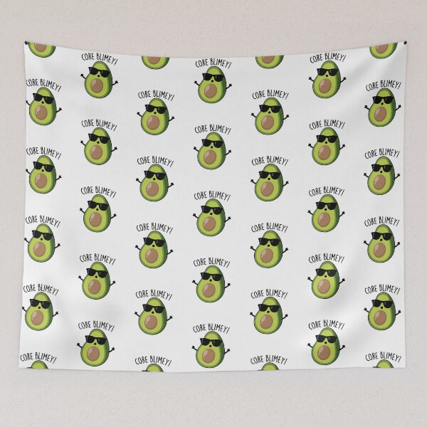 Item preview, Core Blimey Funny British Avocado Pun  designed and sold by punnybone.