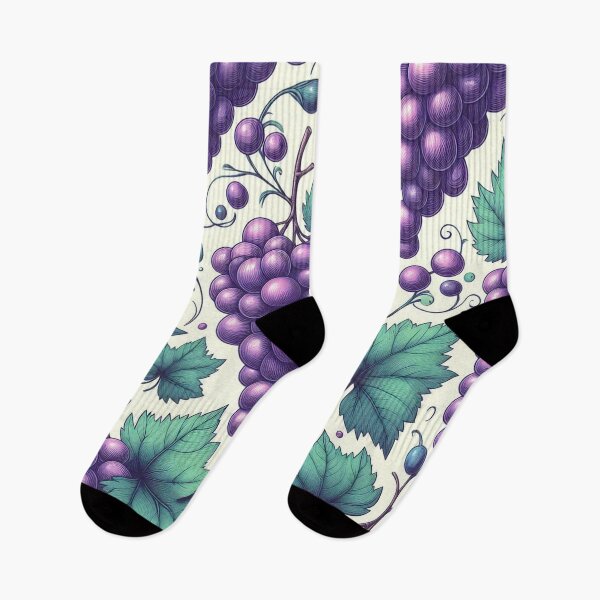 Item preview, Grapes pattern designed and sold by FLATVAC STICKER.