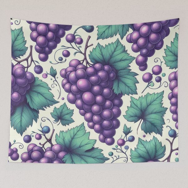 Item preview, Grapes pattern designed and sold by FLATVAC STICKER.