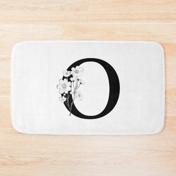 Item preview, Black Letter O Monogram with Flowers designed and sold by To the Lua.