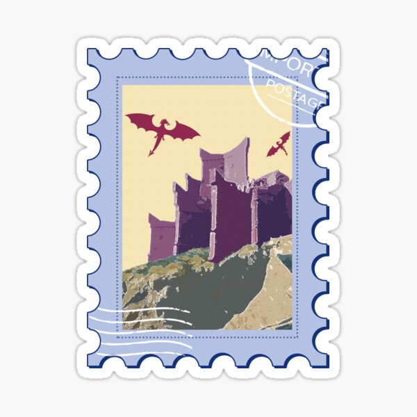 Item preview, Dragonstone Postage Stamp art  designed and sold by biancallorin.