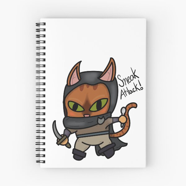 Item preview, Sneaky Rogue Knife Cat Ninja designed and sold by Witchy-Mitchy.