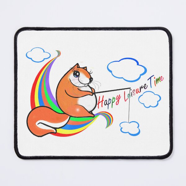 Item preview, Cute Squirrel enjoying happy leisure time  designed and sold by Shirley cute art .
