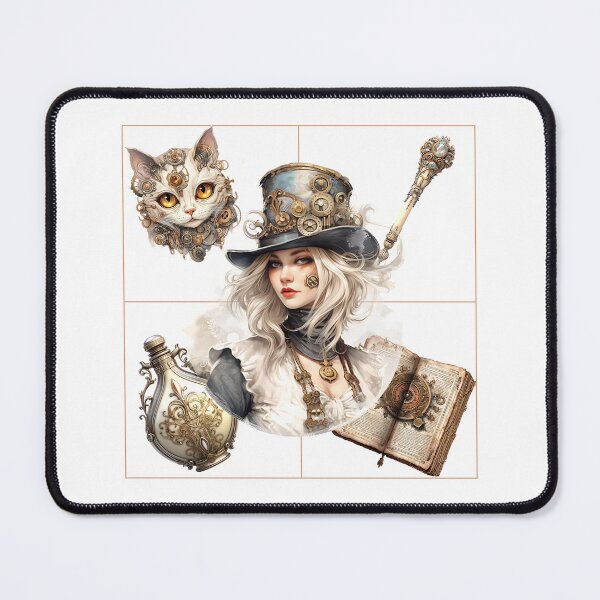 Item preview, Steampunk Beautiful White Witch with Accessories designed and sold by IBTees.