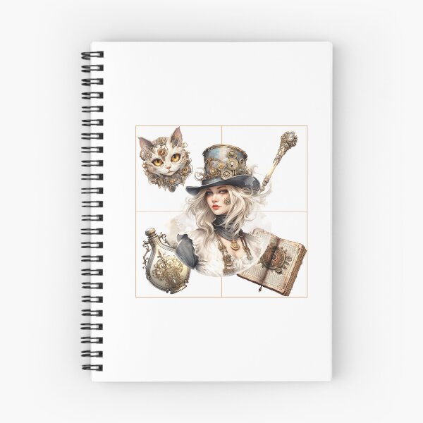 Item preview, Steampunk Beautiful White Witch with Accessories designed and sold by IBTees.