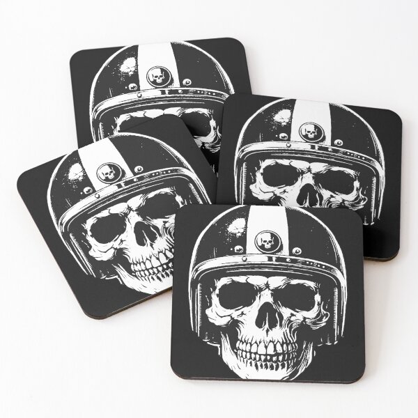 Item preview, Dark Art Skull Rider Helmet Motorcycle Biker Grunge Vintage Tattoo designed and sold by MORSPECTIVE.