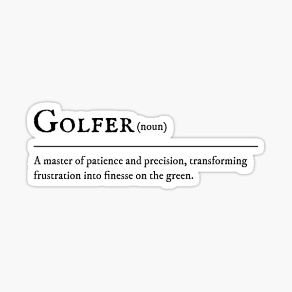 Item preview, Golfer Definition Design designed and sold by ERROR-STORE.