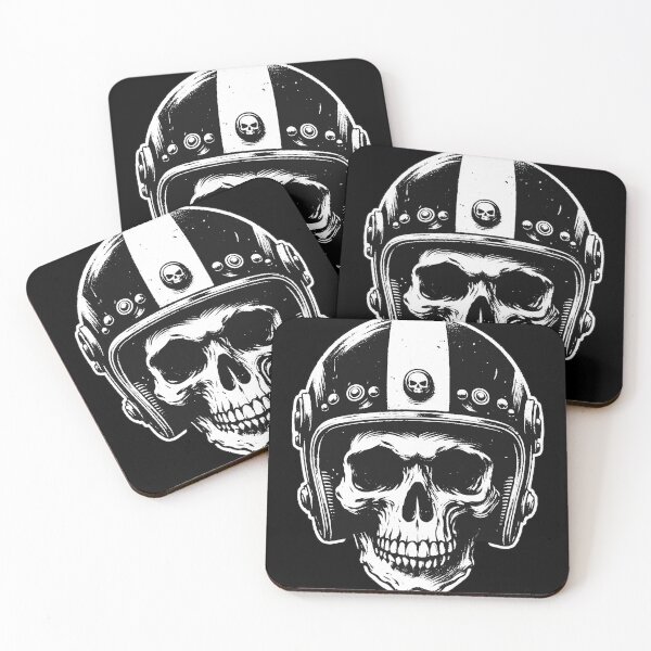 Item preview, Dark Art Skull Rider Helmet Motorcycle Biker Grunge Vintage Tattoo designed and sold by MORSPECTIVE.