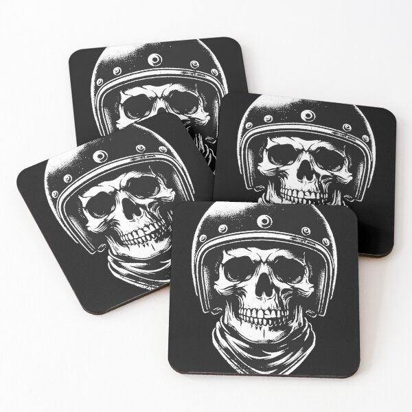 Item preview, Dark Art Skull Rider Helmet Motorcycle Biker Grunge Vintage Tattoo designed and sold by MORSPECTIVE.