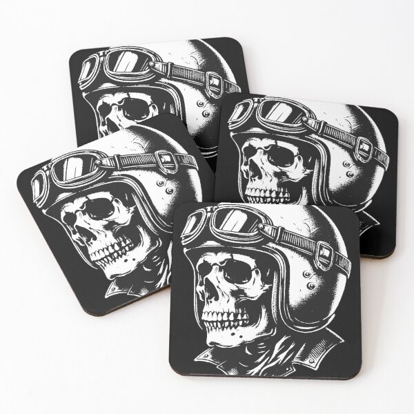 Item preview, Dark Art Skull Rider Helmet Motorcycle Biker Grunge Vintage Tattoo designed and sold by MORSPECTIVE.