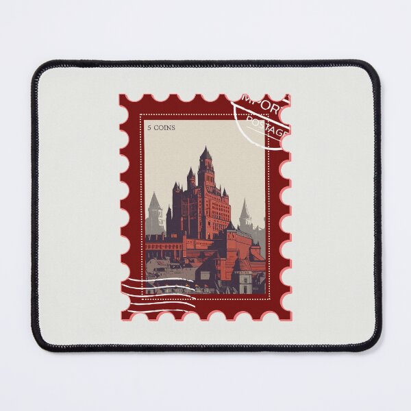 Item preview, Kings landing red keep postage stamp art designed and sold by biancallorin.