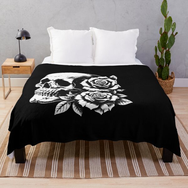 Item preview, Dark Art Skull Roses Flower Death Horror Grunge Vintage Tattoo designed and sold by MORSPECTIVE.