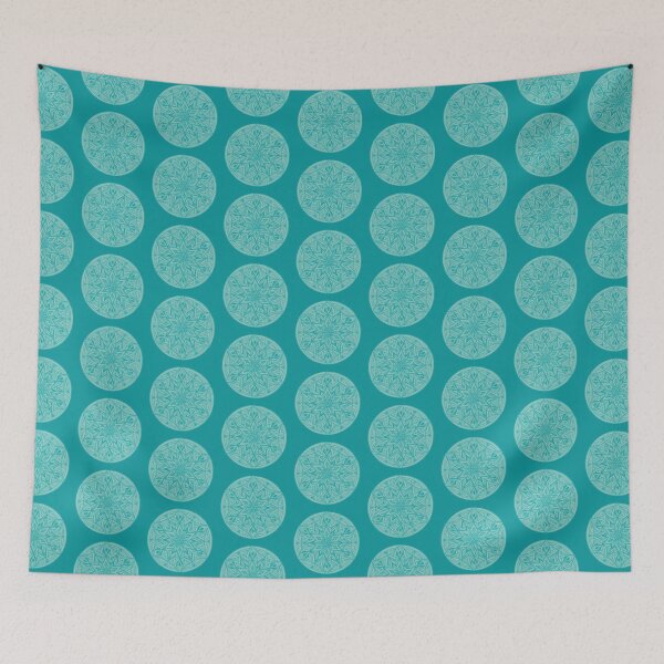Item preview, Flower of Life Color Palette Mandalas : 129 - Aquamarine designed and sold by SonoSonoStudio.
