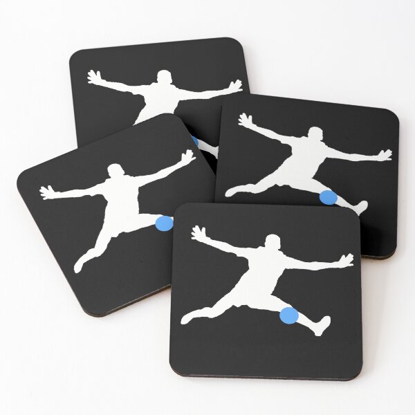 Item preview, Goalie Silhoutte / Silueta Arquero (White and Blue) designed and sold by verita924.