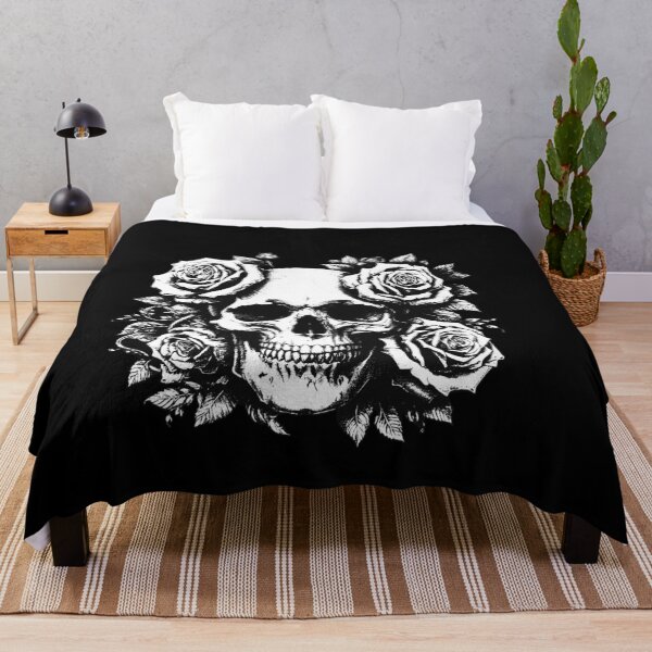 Item preview, Dark Art Skull Roses Flower Death Horror Grunge Vintage Tattoo designed and sold by MORSPECTIVE.