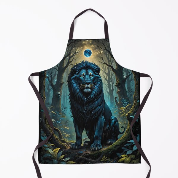Item preview, Black lion in the enchanted forest designed and sold by Astralia.