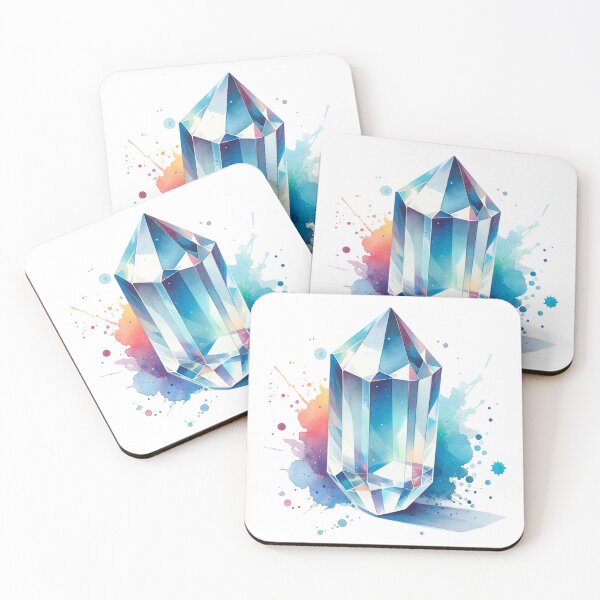 Item preview, Watercolor Quartz Crystal designed and sold by Catherine Harrison.