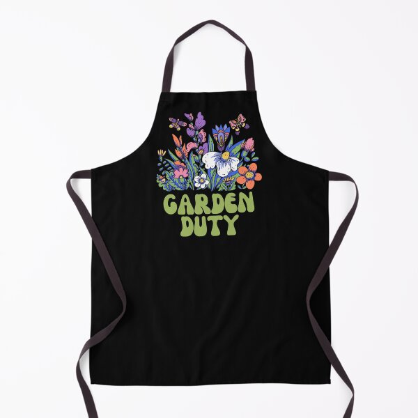 Item preview, Garden Duty Garden Flowers Butterflies Design designed and sold by ILOVEART247.
