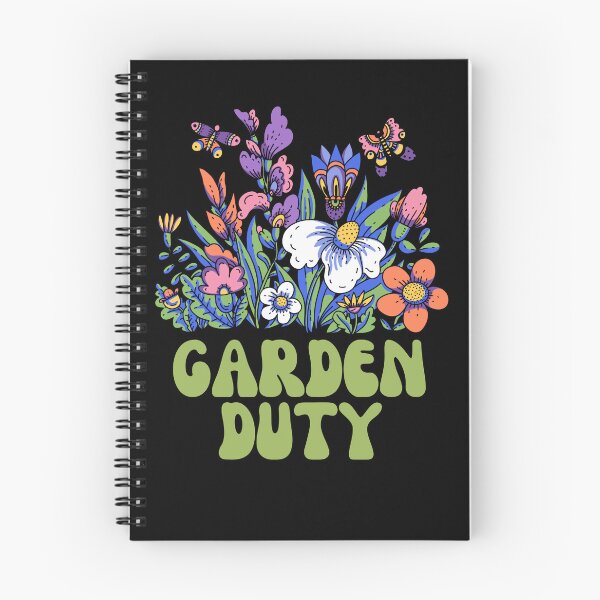 Item preview, Garden Duty Garden Flowers Butterflies Design designed and sold by ILOVEART247.