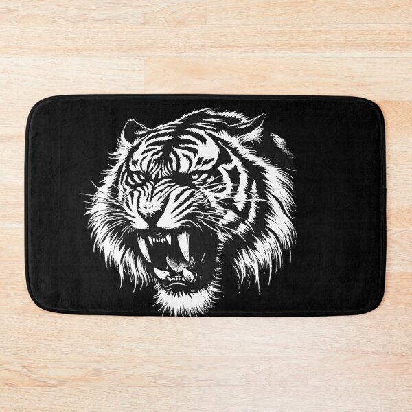 Item preview, Dark Art Tiger Beast Wild Animal King Scary Grunge Vintage Tattoo designed and sold by MORSPECTIVE.