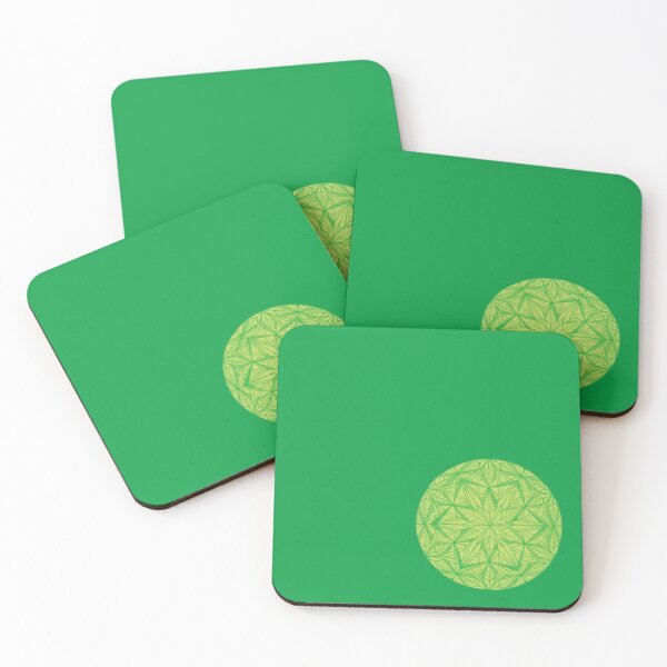 Item preview, Flower of Life Color Palette Mandalas : 130 - Grass Green designed and sold by SonoSonoStudio.