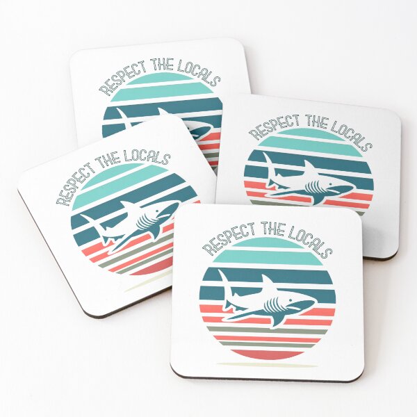 Item preview, Respect The Locals, Shark Territory, Sharks designed and sold by DroopysDesigns.