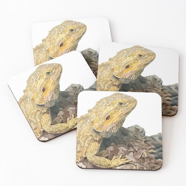 Item preview, Beautiful Bearded Dragon SQUARE designed and sold by AlteredAroha.
