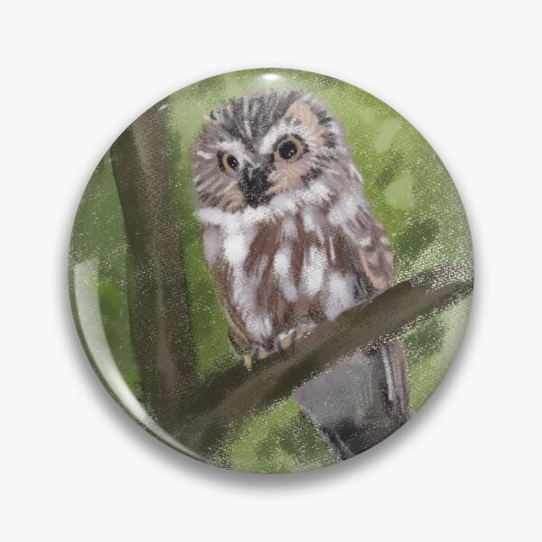 Item preview, Owl sitting on tree designed and sold by IrinaKochArt.