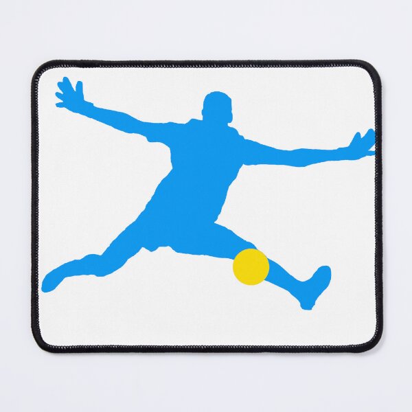 Item preview, Goalie Silhuette / Silueta Arquero (Blue and Yellow) designed and sold by verita924.