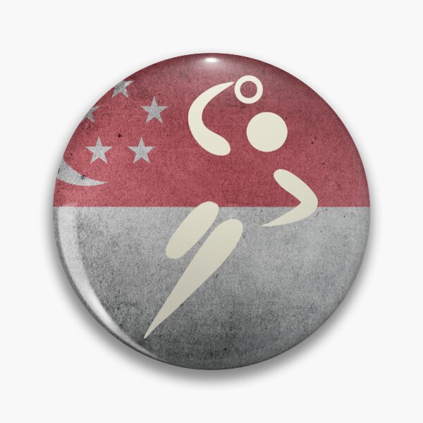 Item preview, European Team Handball Basic Sport Design Singapore Flag Series designed and sold by Felipe G Studio.