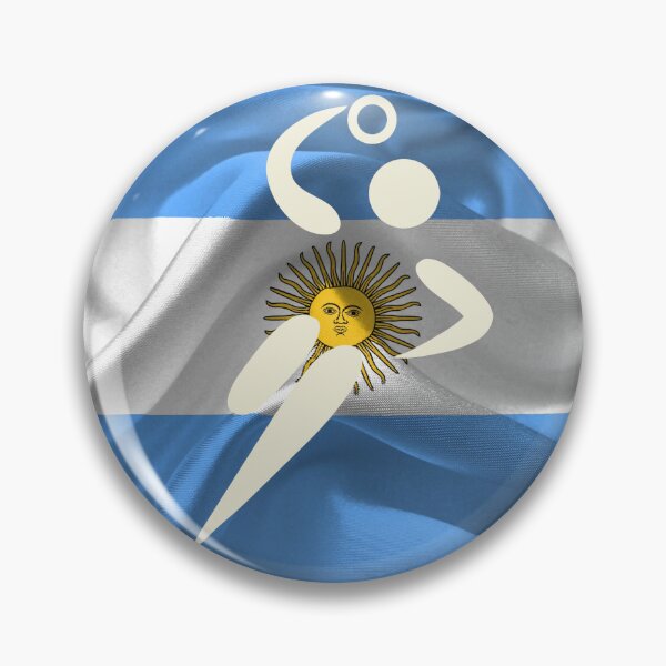 Item preview, European Team Handball Basic Sport Design Argentina Flag Series designed and sold by Felipe G Studio.